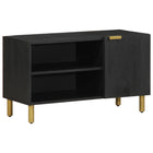 TV cabinet 80x33x46 cm engineered wood black