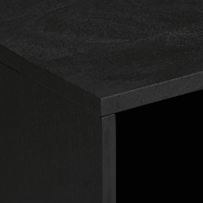 Tv-meubel 80x33x46 cm bewerkt hout zwart