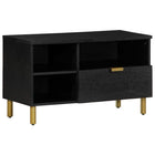 TV cabinet 80x33x46 cm engineered wood black