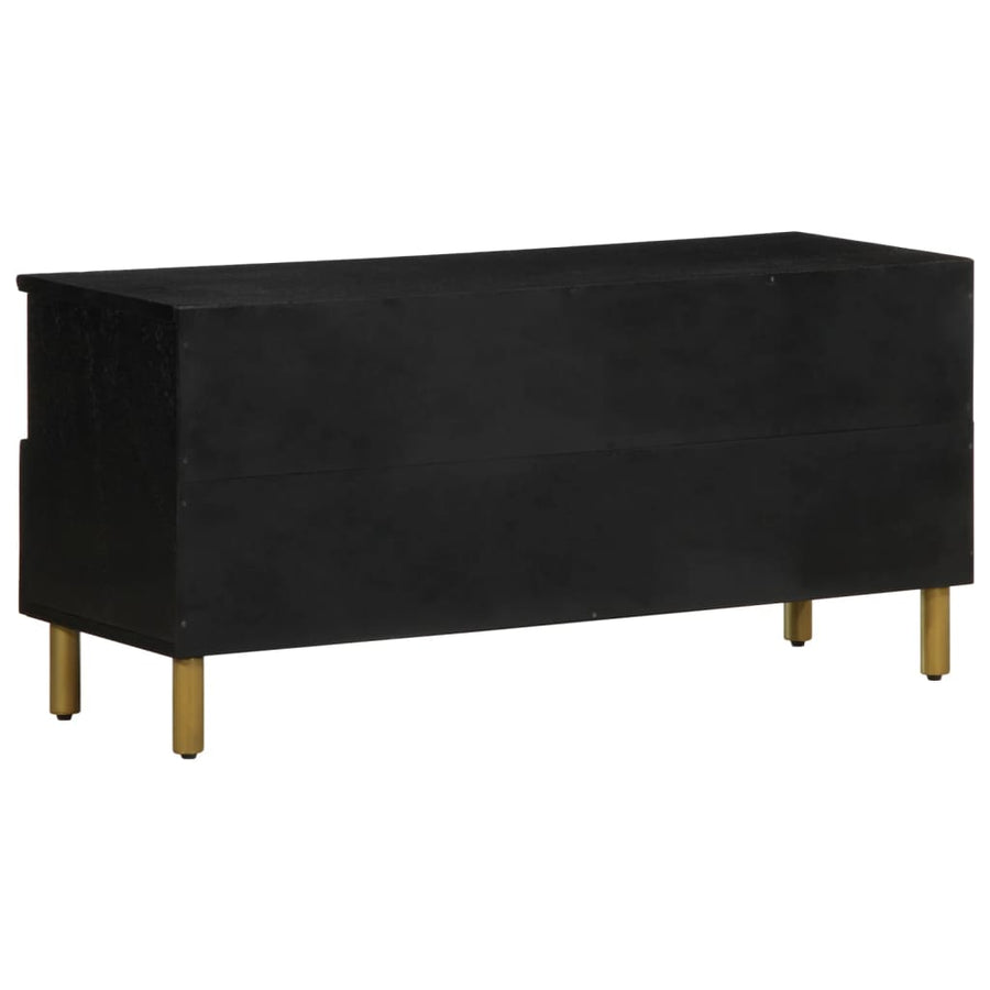 Tv-meubel 100x33x46 cm bewerkt hout zwart