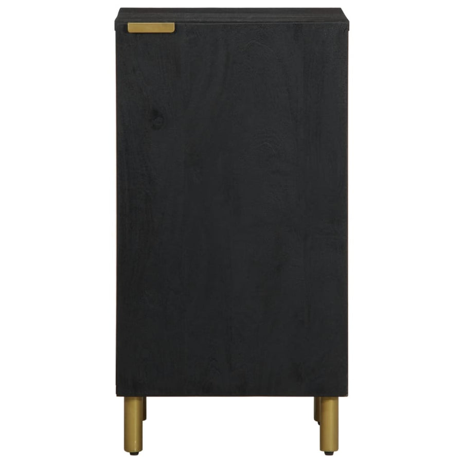 Dressoir 40x33x75 cm bewerkt hout zwart