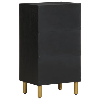 Dressoir 40x33x75 cm bewerkt hout zwart