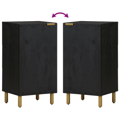 Dressoir 40x33x75 cm bewerkt hout zwart
