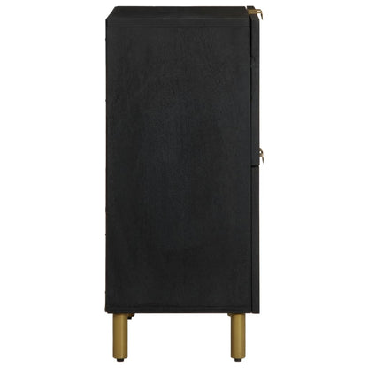 Dressoir 60x33x75 cm bewerkt hout zwart