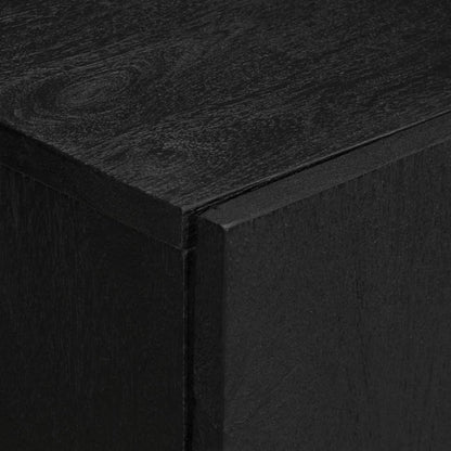 Dressoir 60x33x75 cm bewerkt hout zwart