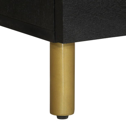 Hoge kast 40x33x110 cm bewerkt hout zwart