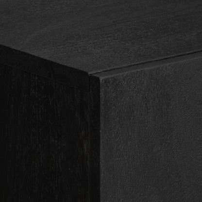 Hoge kast 60x33x100 cm bewerkt hout zwart