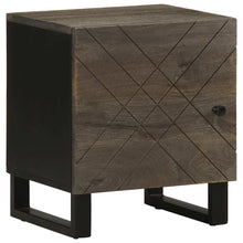 Nachtkastjes 2 st 40x33x46 cm massief mangohout zwart