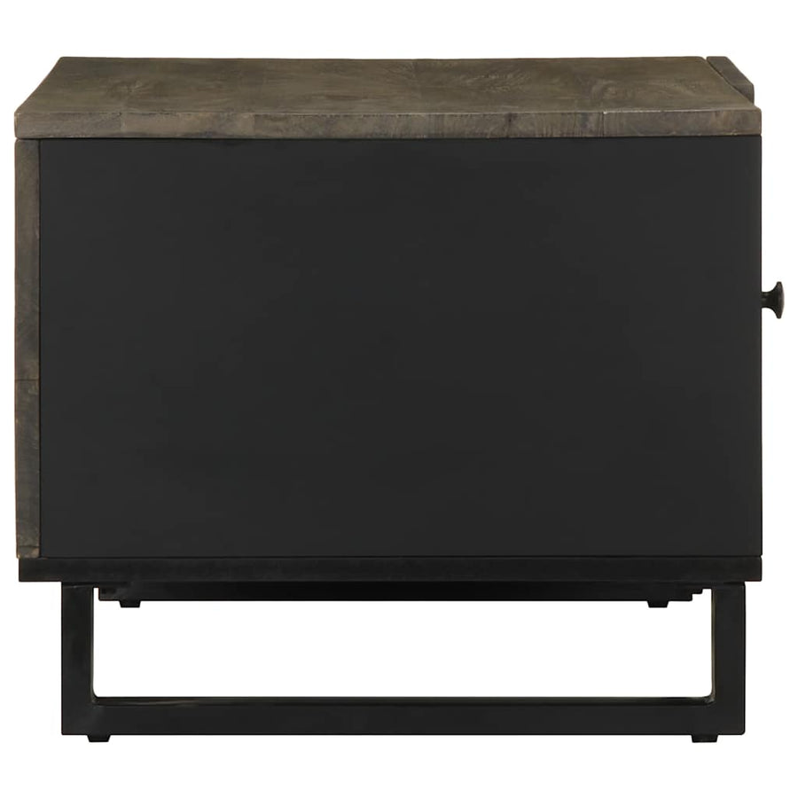 Salontafel 80x50x40 cm massief mangohout zwart