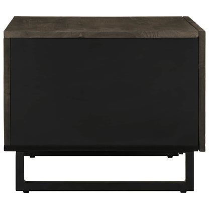 Salontafel 80x50x40 cm massief mangohout zwart