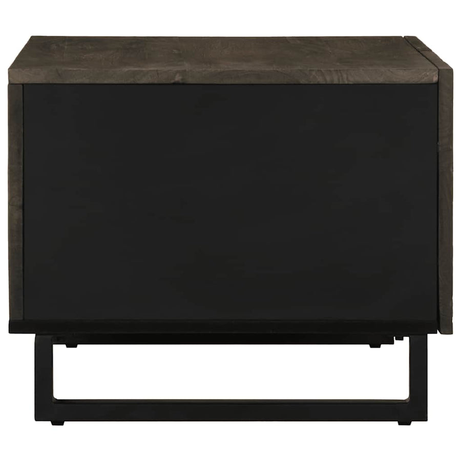 Salontafel 80x50x40 cm massief mangohout zwart