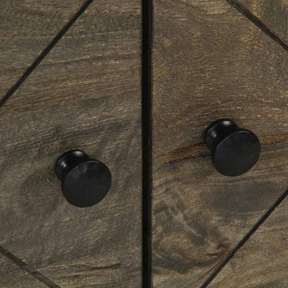 Salontafel 80x50x40 cm massief mangohout zwart