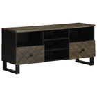 TV cabinet 100x33x46 cm solid mango wood black