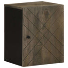 Badkamerkast wandgemonteerd 38x33x48 cm massief mangohout