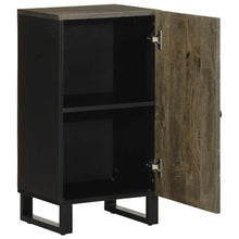 Dressoir 40x33x75 cm massief mangohout zwart
