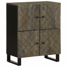 Dressoir 60x33x75 cm massief mangohout zwart