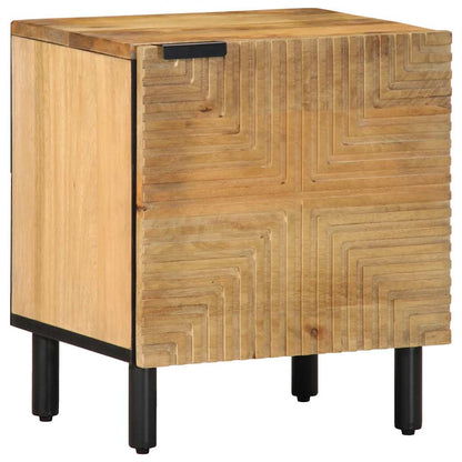 Nachtkastjes 2 st 40x33x46 cm massief mangohout bruin