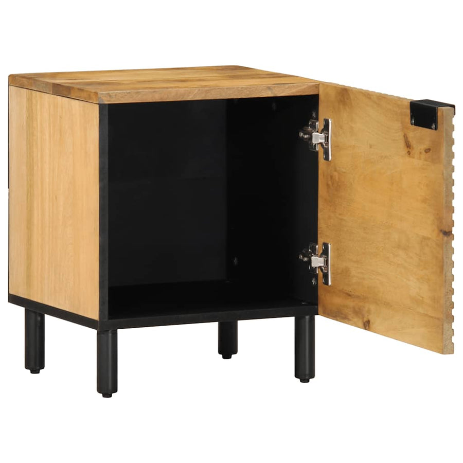 Nachtkastjes 2 st 40x33x46 cm massief mangohout bruin
