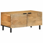Coffee table 80x50x40 cm solid mango wood brown