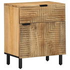 Nachtkastje 50x33x60 cm massief mangohout