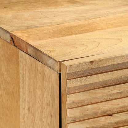Nachtkastje 50x33x60 cm massief mangohout bruin