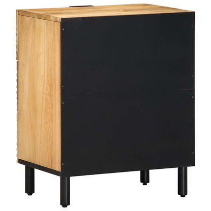 Nachtkastje 50x33x60 cm massief mangohout bruin