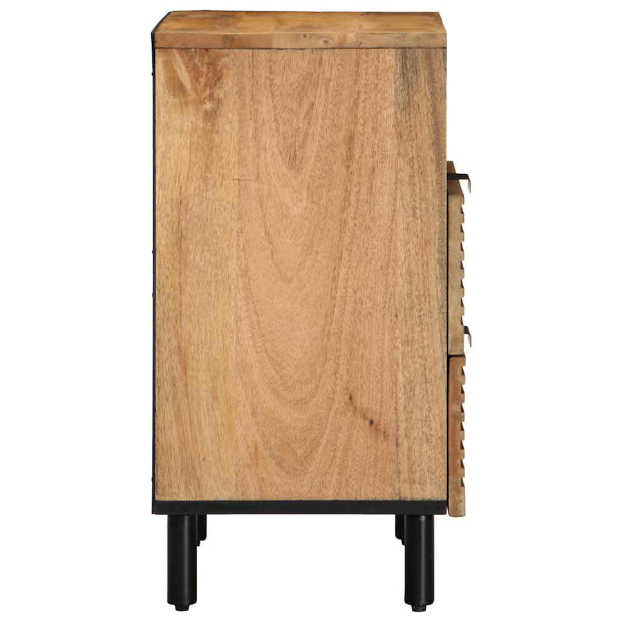 Nachtkastje 50x33x60 cm massief mangohout bruin