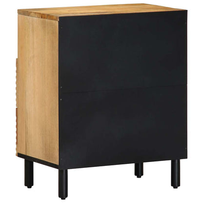Nachtkastje 50x33x60 cm massief mangohout bruin