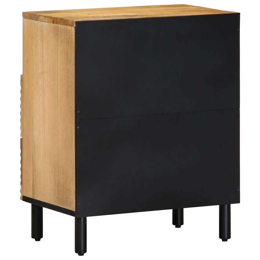 Nachtkastje 50x33x60 cm massief mangohout bruin