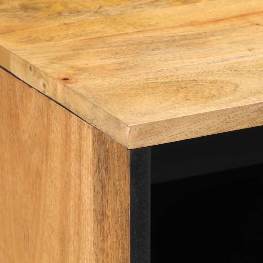 Nachtkastje 50x33x60 cm massief mangohout bruin