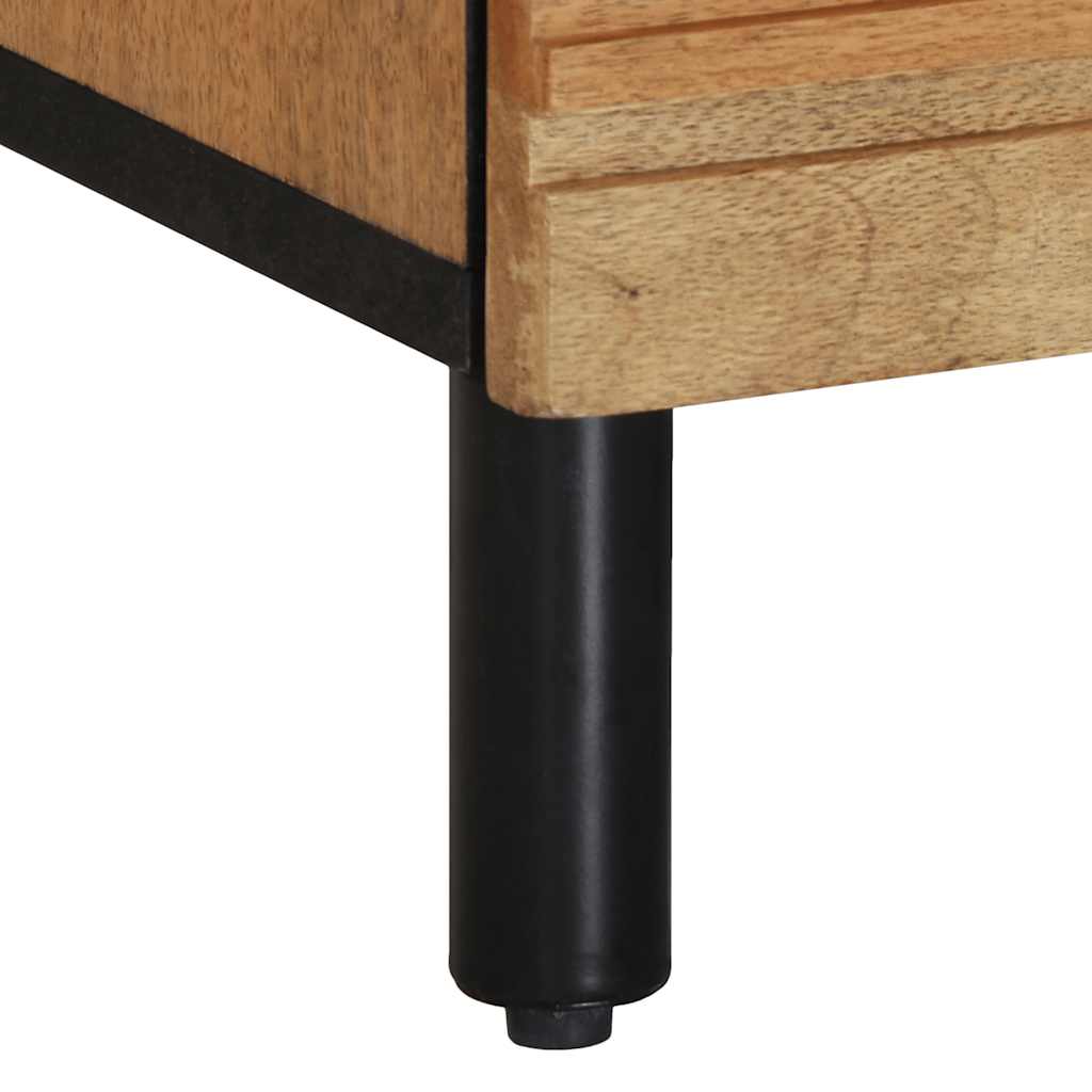 Nachtkastje 50x33x60 cm massief mangohout bruin