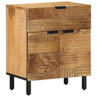 Nachtkastje 50x33x60 cm massief mangohout bruin