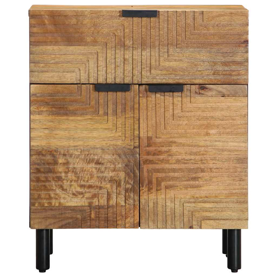 Nachtkastje 50x33x60 cm massief mangohout bruin