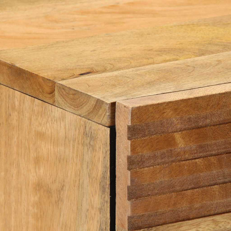 Nachtkastje 50x33x60 cm massief mangohout bruin