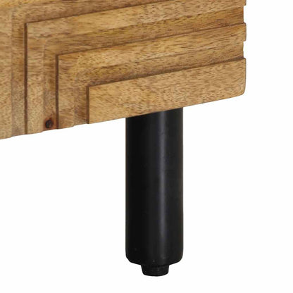 Nachtkastje 50x33x60 cm massief mangohout bruin