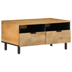 Coffee table 80x54x40 cm solid mango wood brown