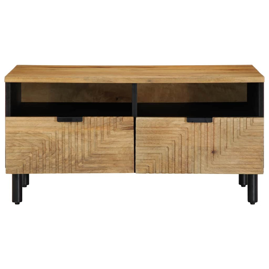 Salontafel 80x54x40 cm massief mangohout bruin