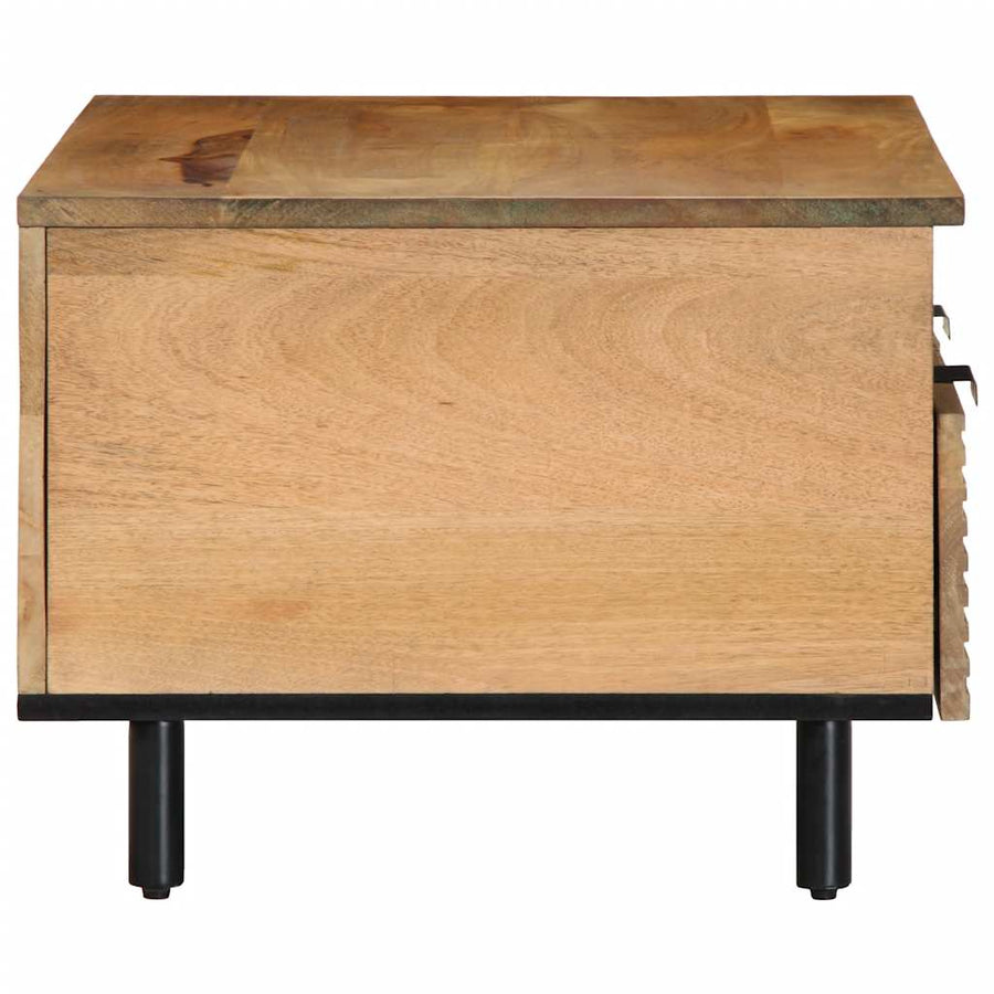 Salontafel 80x54x40 cm massief mangohout bruin