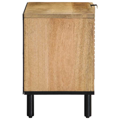 Tv-meubel 80x31,5x46 cm massief mangohout bruin