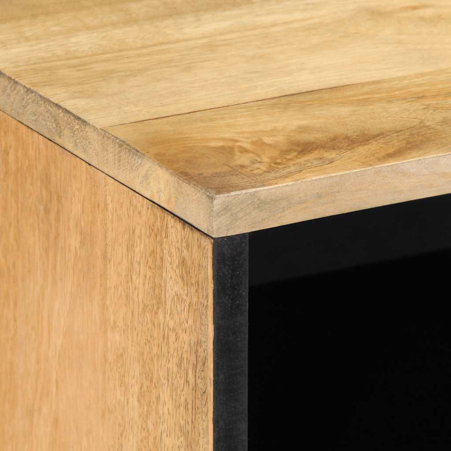 Tv-meubel 80x31,5x46 cm massief mangohout bruin