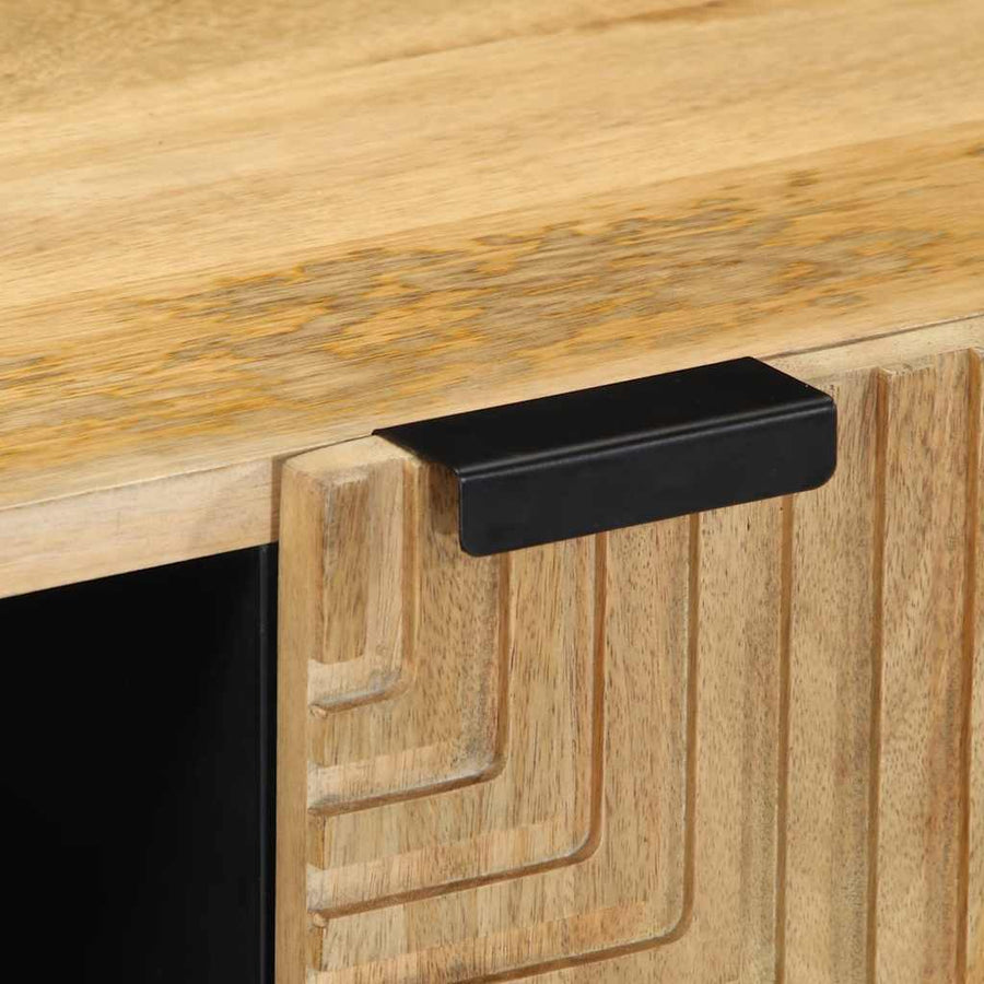 Tv-meubel 80x31,5x46 cm massief mangohout bruin