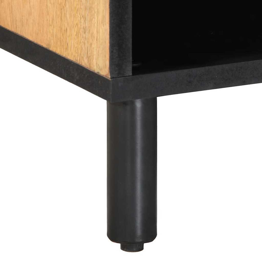 Tv-meubel 80x31,5x46 cm massief mangohout bruin