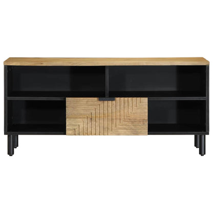 Tv-meubel 100x33x46 cm massief mangohout bruin