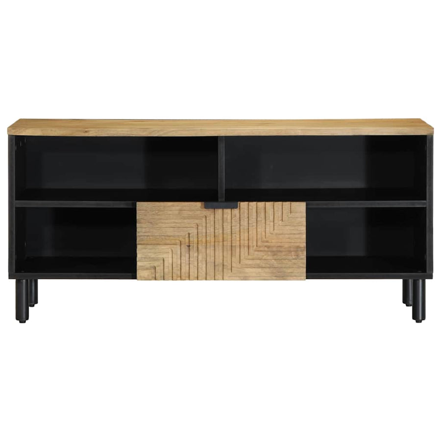 Tv-meubel 100x33x46 cm massief mangohout bruin