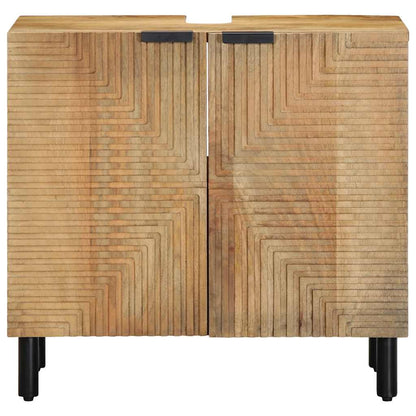 Wastafelmeubel 62x33x58 cm massief mango bruin