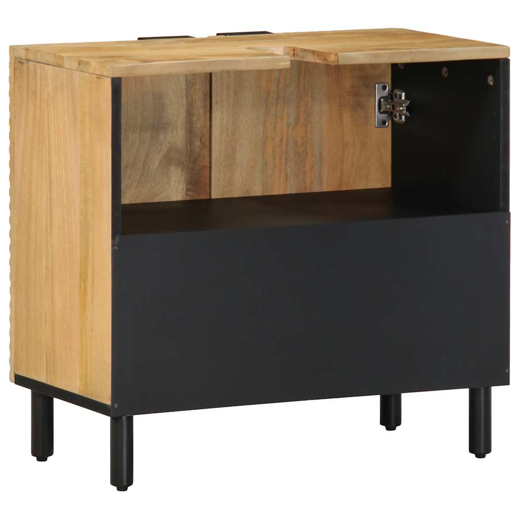 Wastafelmeubel 62x33x58 cm massief mango bruin