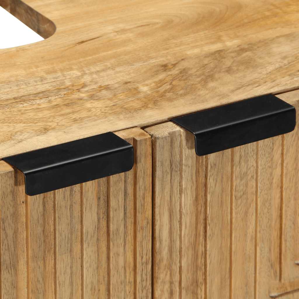 Wastafelmeubel 62x33x58 cm massief mango bruin