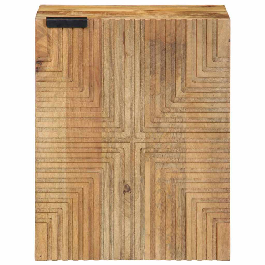 Badkamerhangkast 38x33,5x48 cm massief mangohout bruin