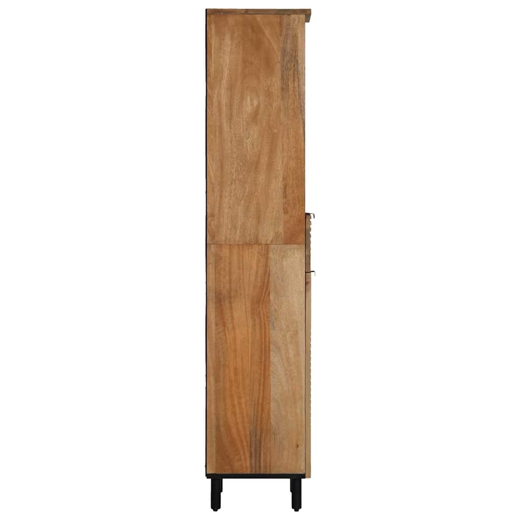 Badkamerkast 38x33x160 cm massief mango bruin