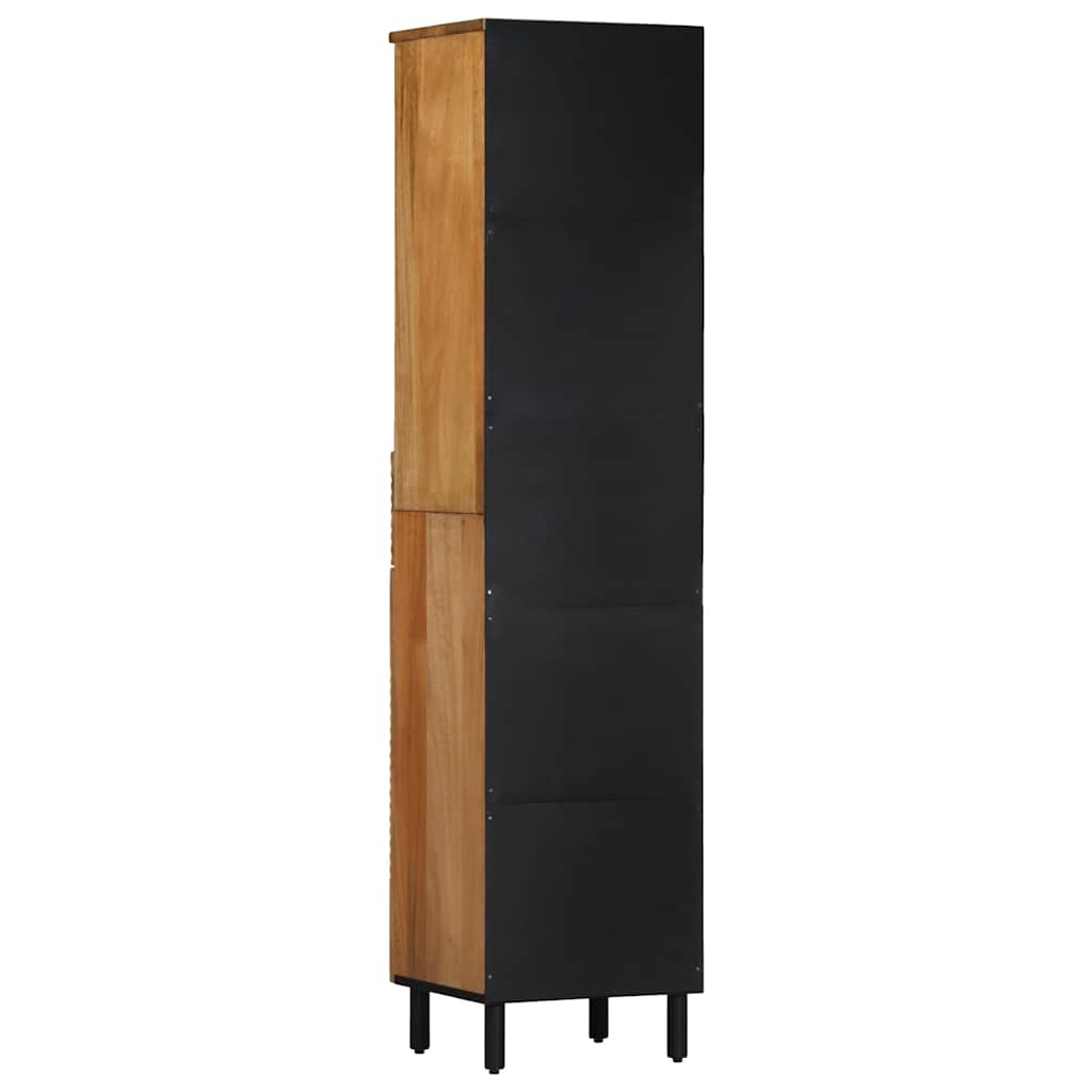 Badkamerkast 38x33x160 cm massief mango bruin